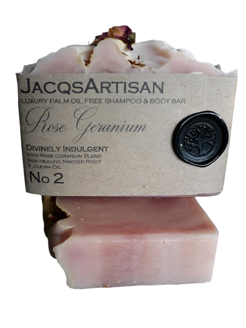 JacqsArtisan Rose Geranium Soap Bar 