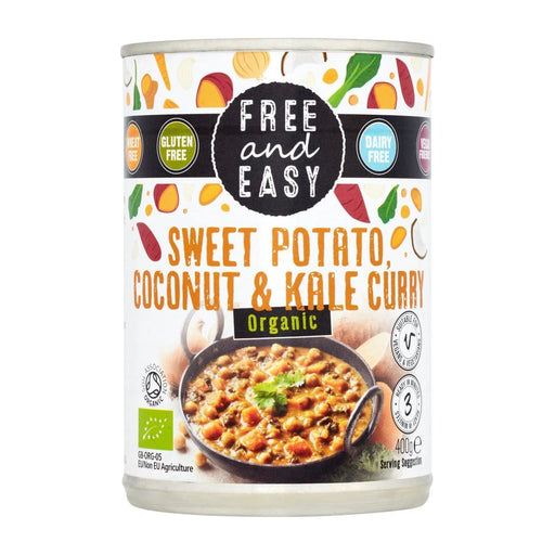 Free and Easy Sweet Potato, coconut & Kale Curry