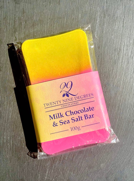 Twenty Nine Degrees Milk Chocolate & Sea Salt Bar