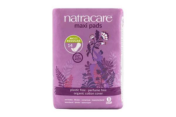 natracare maxi pads regular 14 organic