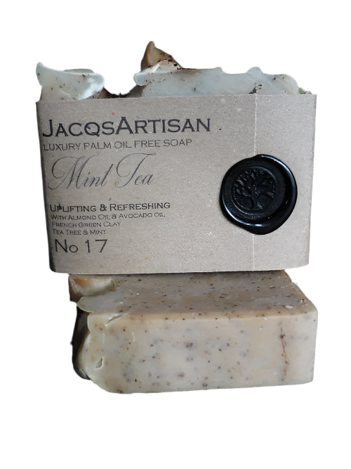 JacqsArtisan Mint Tea Soap Bar 