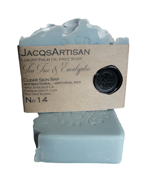JacqsArtisan Tea Tree & Eucalyptus Soap Bar 